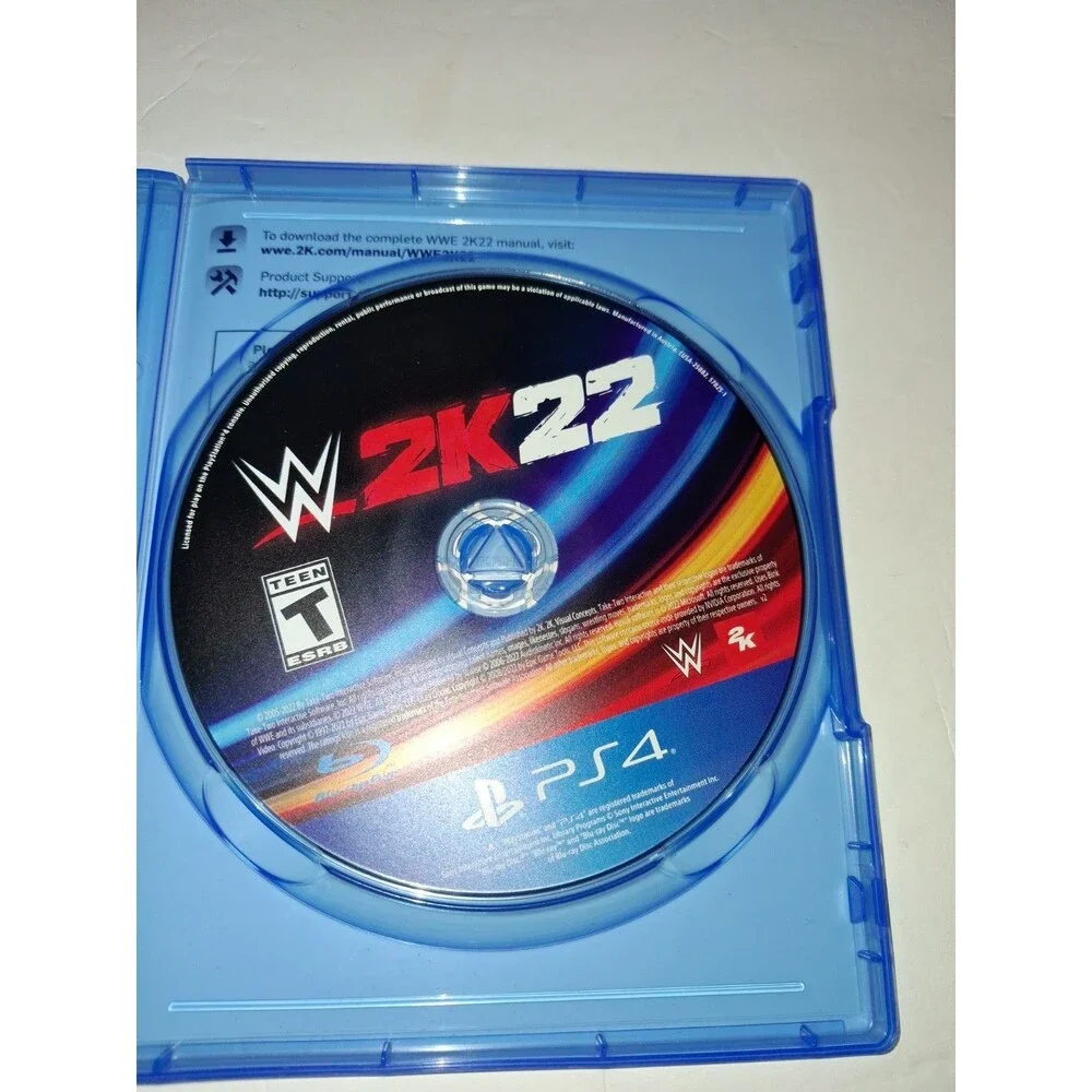 WWE 2K22 for Sony PlayStation 4 in great condition. From a personal...